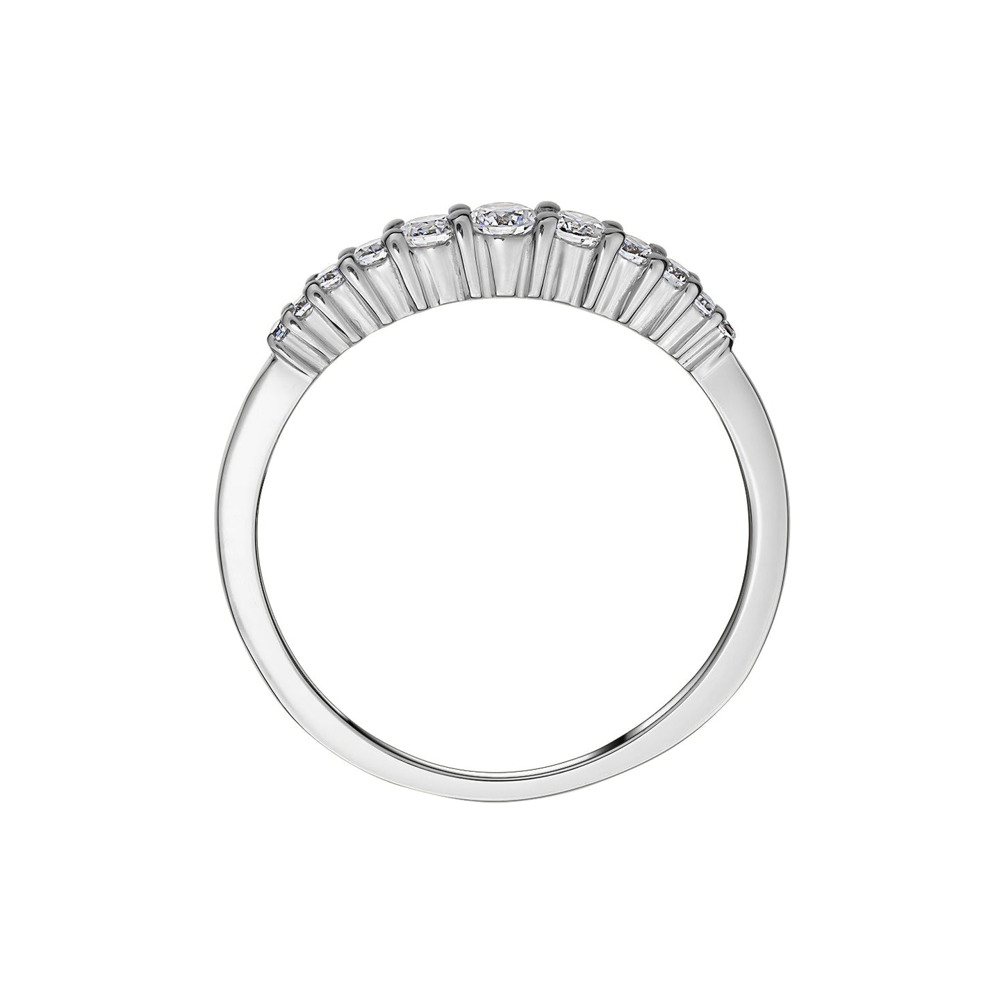 Gold Ring 14K (585) Tresor with Diamonds 0.25 ct - White