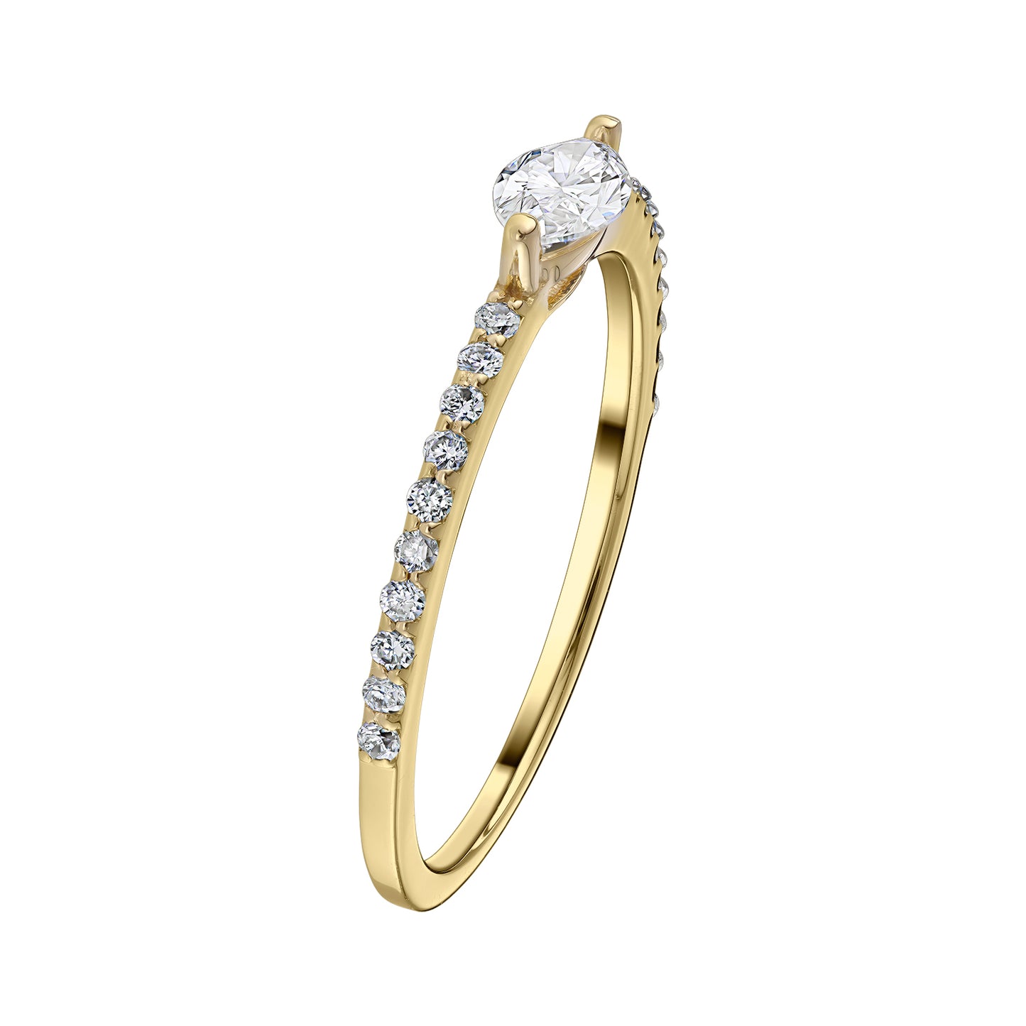 Gold Ring 14K (585) Mirage with Diamonds 0.35 ct - Gold
