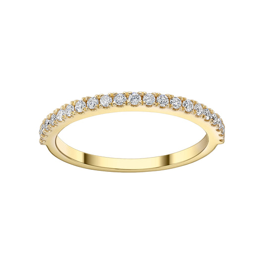 Gold Ring 14K (585) Eternity with Diamonds 0.21 ct - Gold