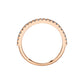 Gold Ring 14K (585) Eternity with Diamonds 0.21 ct - Pink