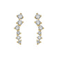 Gold Studs 14K (585) Swoon with Diamonds 0.45 ct - Gold