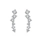 Gold Studs 14K (585) Swoon with Diamonds 0.45 ct - White
