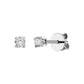 Gold Studs 14K (585) Bliss with Diamonds 0.20 ct - White
