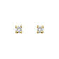 Gold Studs 14K (585) Bliss with Diamonds 0.10 ct - Gold