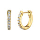 Gold Hoops 14K (585) Idyll with Diamonds 0.25 ct - Gold
