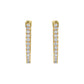 Gold Hoops 14K (585) Idyll with Diamonds 0.45 ct - Gold
