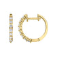 Gold Hoops 14K (585) Misty with Diamonds 0.40 ct - Gold