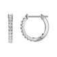 Gold Hoops 14K (585) Idyll with Diamonds 0.30 ct - White