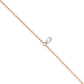 Gold Bracelet 14K (585) Wispy with Diamonds 0.10 ct - Pink