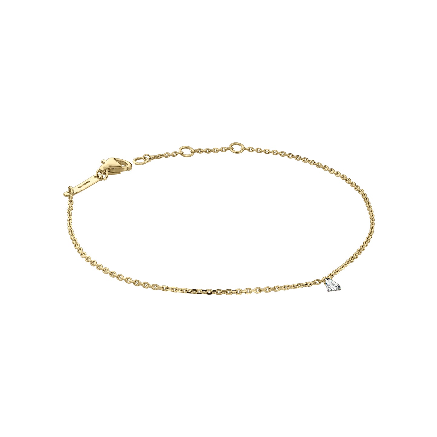 Gold Bracelet 14K (585) Wispy with Diamonds 0.10 ct - Gold