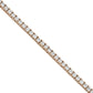 Gold Tennis Bracelet 14K (585) Eternity with Diamonds 1.5 ct - Pink