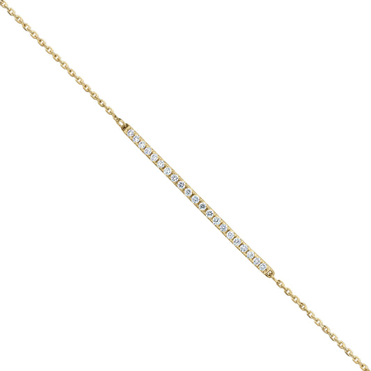 Gold Bracelet 14K (585) Stun with Diamonds 0.17 ct - Gold