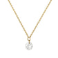 Gold Necklace 14K (585) Wispy with Diamonds 0.07 ct - Gold