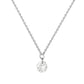 Gold Necklace 14K (585) Wispy with Diamonds 0.07 ct - White