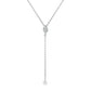 Gold Necklace 14K (585) Dazzle with Diamonds 0.15 ct - White