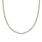 Gold Tennis Necklace 14K (585) Eternity with Diamonds 4.55 ct - Pink