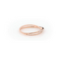 Gold Ring 14K (585) Tordue with Diamonds 0.13 ct - Pink
