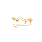 Gold Chains 14K (585) Lithe with Diamonds 0.05 ct - Gold
