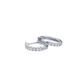 Gold Hoops 14K (585) Idyll with Diamonds 0.25 ct - White