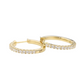 Gold Hoops 14K (585) Idyll with Diamonds 0.45 ct - Gold