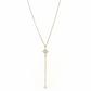 Gold Necklace 14K (585) Celestial with Diamonds 0.15 ct - Gold