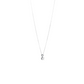 Gold Necklace 14K (585) Demure with Diamonds 0.10 ct - White