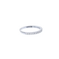 Gold Ring 14K (585) Eternity with Diamonds 0.21 ct - White